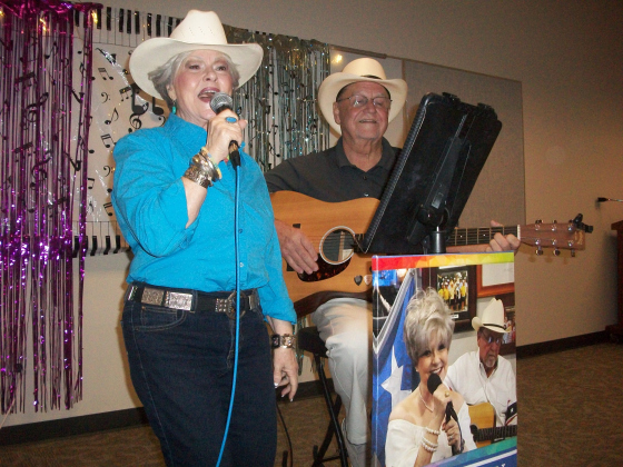 Rowdy & Ron perform country, Gospel and patriotic music May 19 at Georgetown Public Library, as part of A Gift of Time’s monthly in-person gatherings for Camille’s Memory Café.