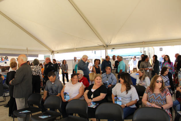 County employees and construction partners attend the groundbreaking ceremony Tuesday afternoon.  